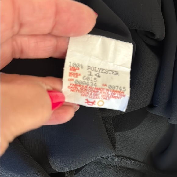 Chic Vintage JS Collections Black High-Waisted Wide Leg Pants Size 14 - Picture 8 of 8